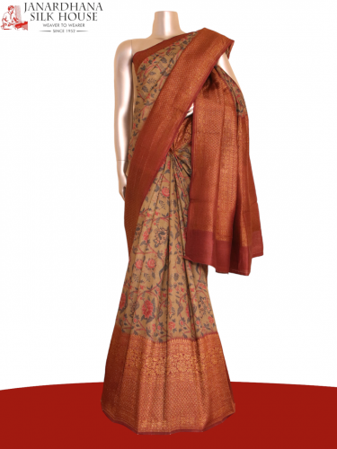 Designer Pure Tussar Silk Saree